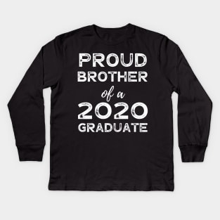 Womens Proud Brother Of A 2020 Graduate Class Graduation Kids Long Sleeve T-Shirt